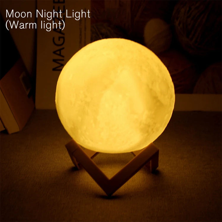 Book Light LED Moon Light Galaxy Light, Moon Night Light, Girl, Boy, Child Birthday Gift, Bedroom Decoration Indoor lighting The Home Essentials