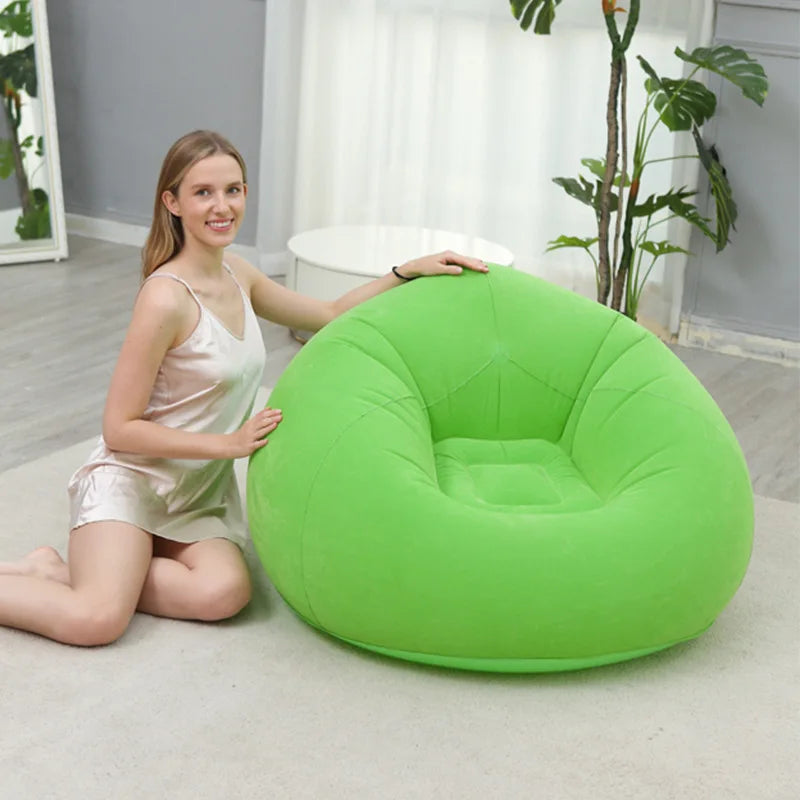 Large Lazy Inflatable Sofa Chairs PVC Lounger Seat Bean Bag Sofas Pouf Puff Couch Tatami Living Room Supply Outdoor Camping The Home Essentials