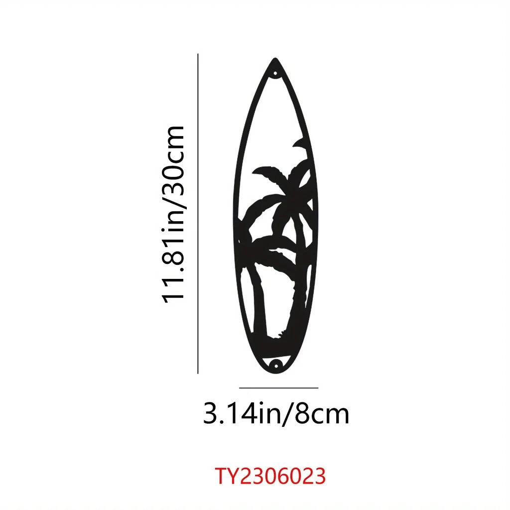 Decorative Leaves Metal Wall Art: Set of 2 for Home Wall Decor Black Metal Hanging Leaves Elegant Iron Art The Home Essentials