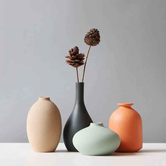 Ceramic Vase Living Room TV Cabinet Flower Stand