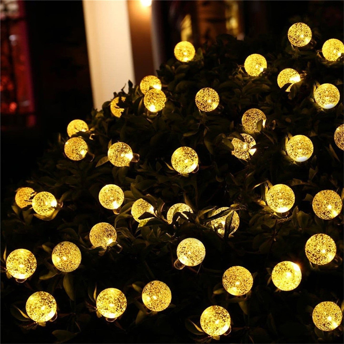 Solar Bubble Balls Lamp String Lights Outdoor Water Drops Outdoor Waterproof Orb Christmas Lights Patio Holiday Party The Home Essentials