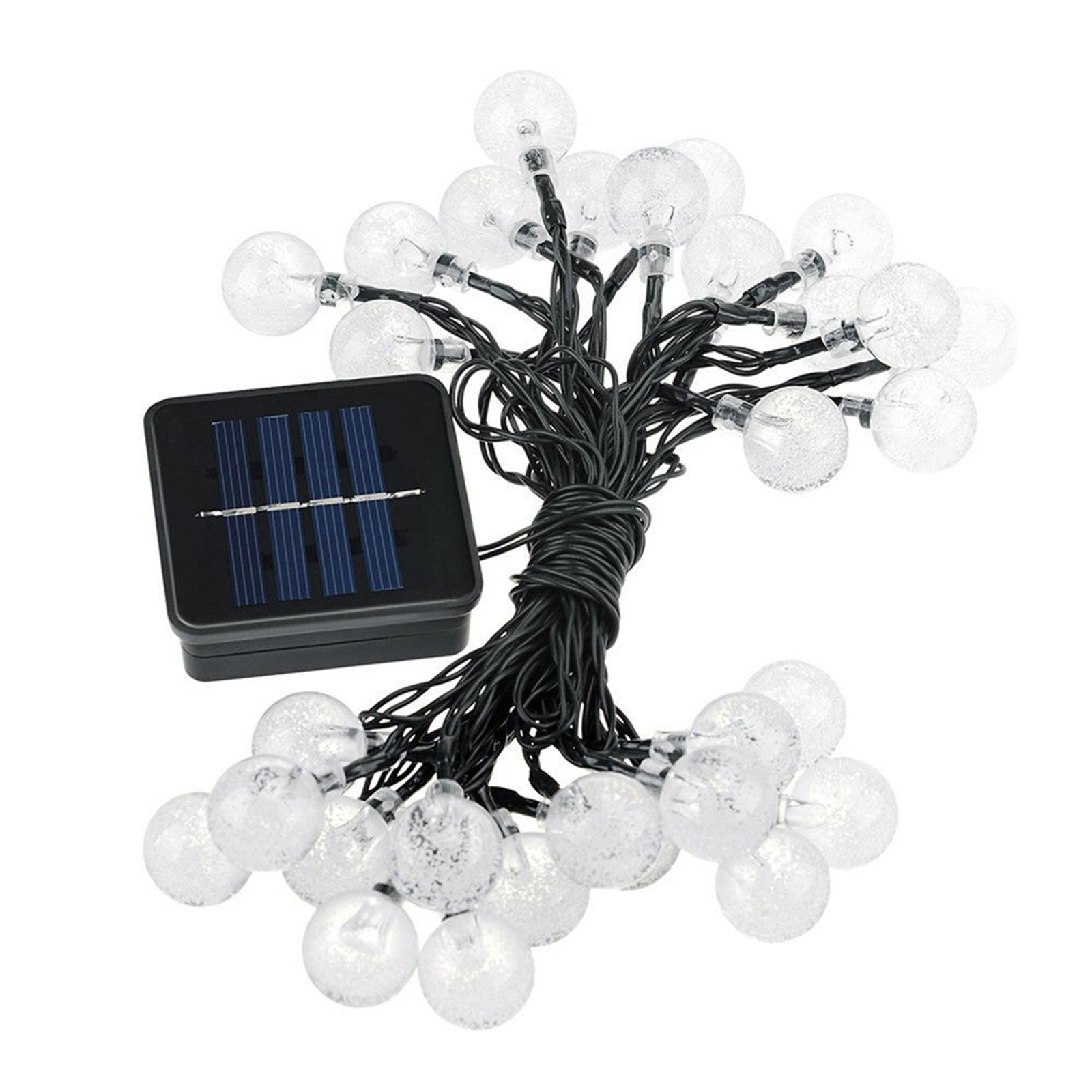 Solar Bubble Balls Lamp String Lights Outdoor Water Drops Outdoor Waterproof Orb Christmas Lights Patio Holiday Party The Home Essentials