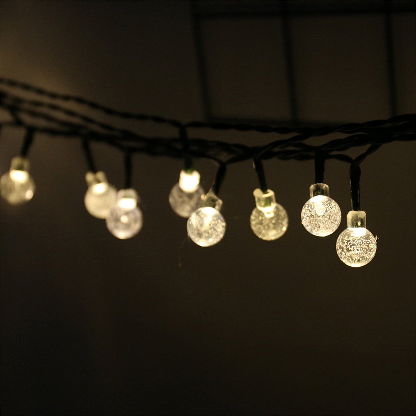 Solar Bubble Balls Lamp String Lights Outdoor Water Drops Outdoor Waterproof Orb Christmas Lights Patio Holiday Party The Home Essentials