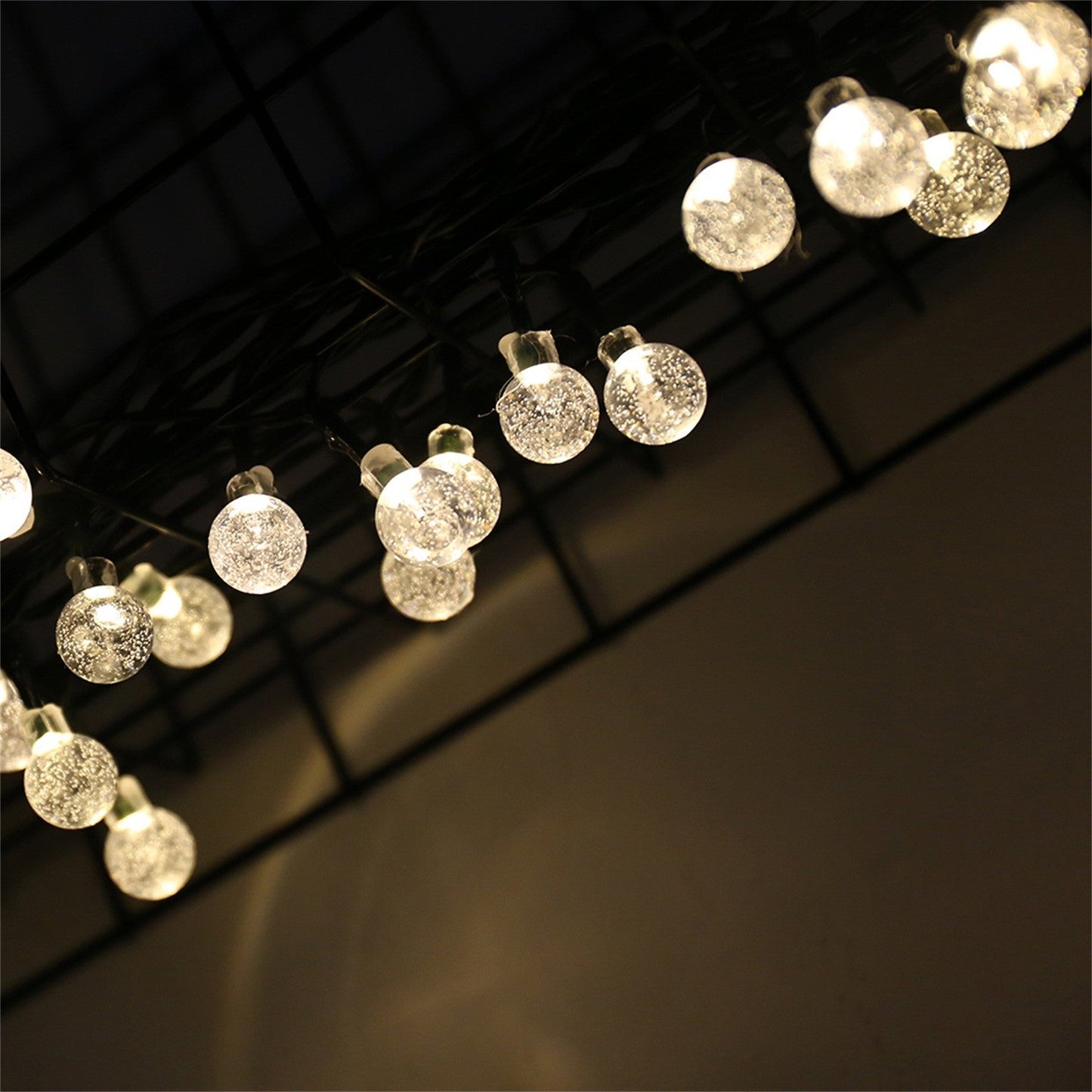 Solar Bubble Balls Lamp String Lights Outdoor Water Drops Outdoor Waterproof Orb Christmas Lights Patio Holiday Party The Home Essentials