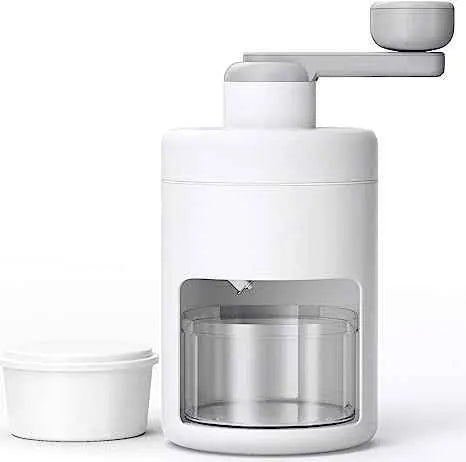 Portable Manual Ice Shaver & Snow Cone Maker | Hand-Crank Slushie Machine with Stainless Steel Blades, BPA-Free, for Home, Camping & Parties