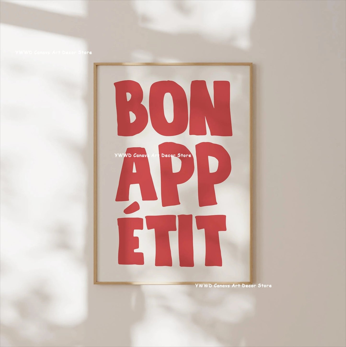 Bon Appetit Typesetting Kitchen Canvas Printing Moka Pot Espresso Art Poster for Modern Living Room Dining Room Home Decor Gift The Home Essentials