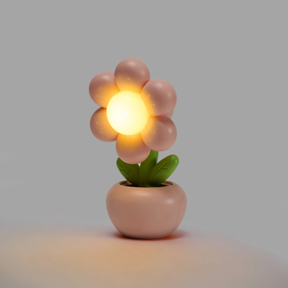 Mini LED Floral Potted Night Light For Bedroom Desk Mini Table Lamp Desktop Children's Gift Creative Decoration Night Lamp