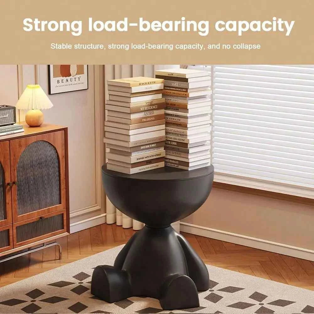 Side Table, Small Coffee Table, Durable, Round Modern End Table For Living Room, Bedroom, Bedside, Versatile Accent Table Black