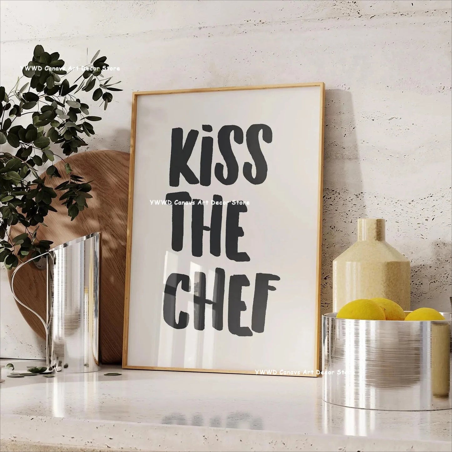 Bon Appetit Typesetting Kitchen Canvas Printing Moka Pot Espresso Art Poster for Modern Living Room Dining Room Home Decor Gift The Home Essentials