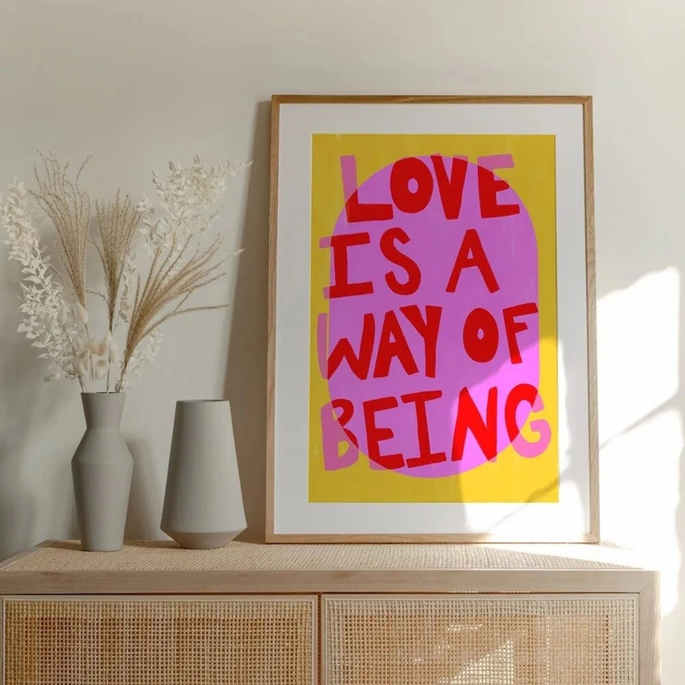 Maximalist More Amor Por Be Kind Rulers Love Quote You Looks So Good Wall Art Canvas Painting Poster For Living Room Home Decor The Home Essentials