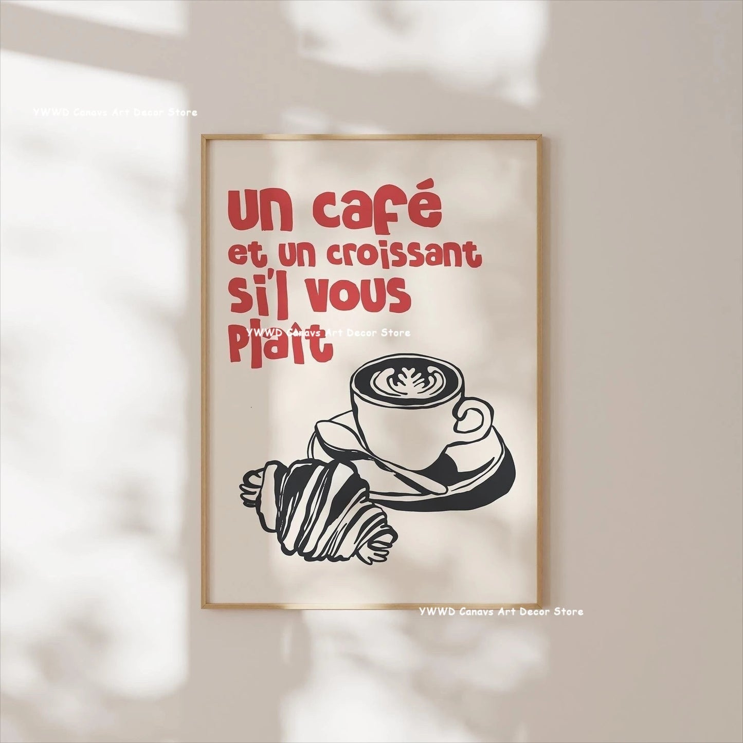 Bon Appetit Typesetting Kitchen Canvas Printing Moka Pot Espresso Art Poster for Modern Living Room Dining Room Home Decor Gift The Home Essentials