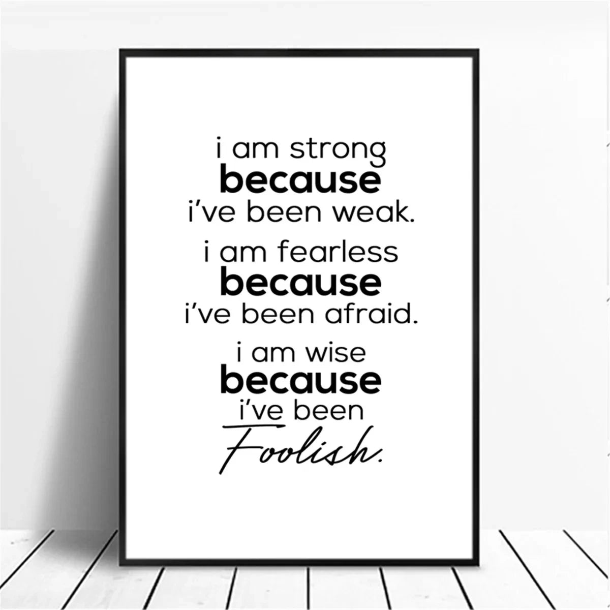 Canvas Painting Positive Energy Phrases Motivational Words Quote Poster Black and White Minimalist Wall Art Pictures Home Decor The Home Essentials