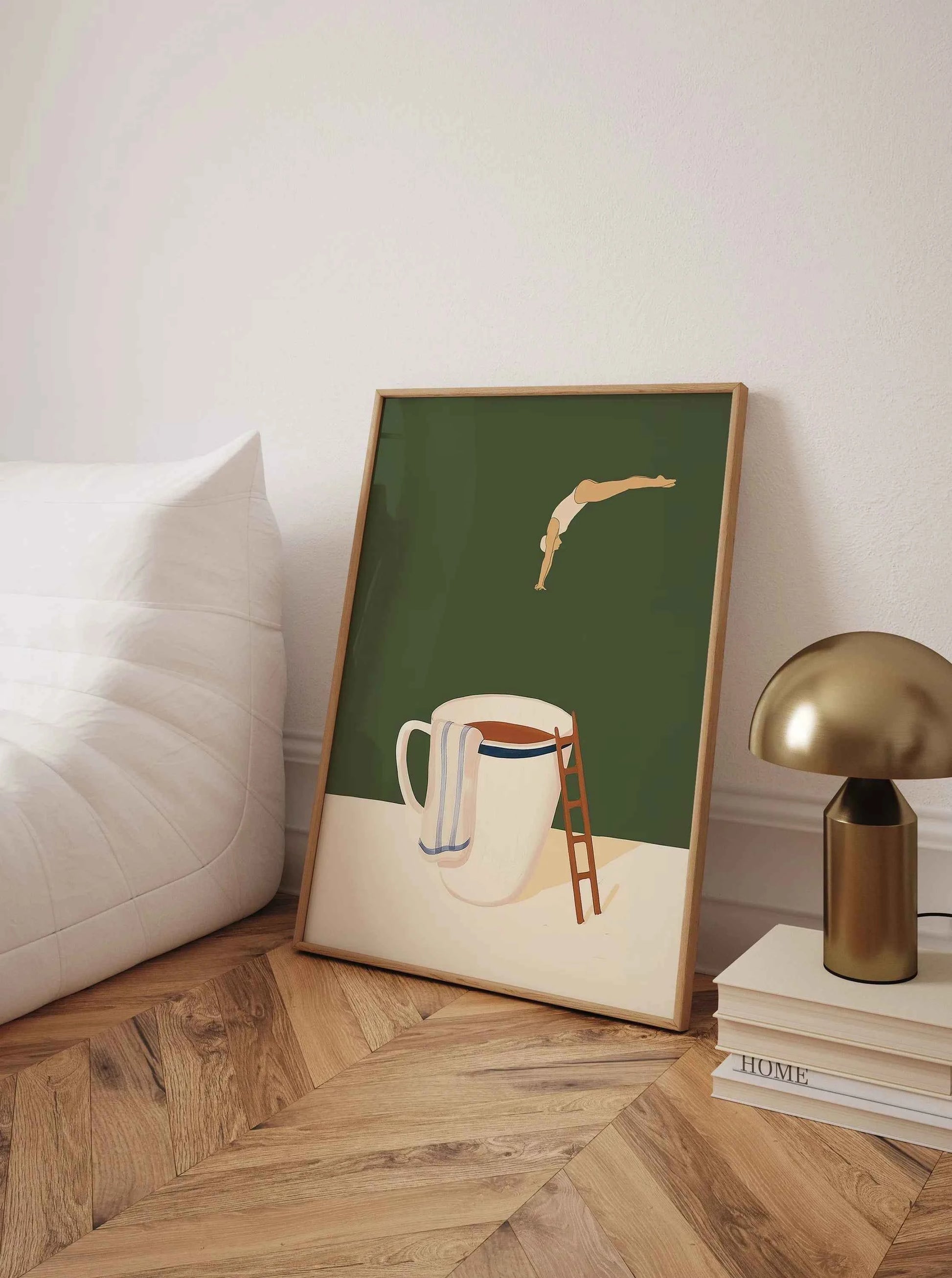 Coffee Diver Canvas Prints Kitchen Good Morning Coffee Wall Art Posters for Modern Living Room Home Decor Coffee Lovers Gifts
