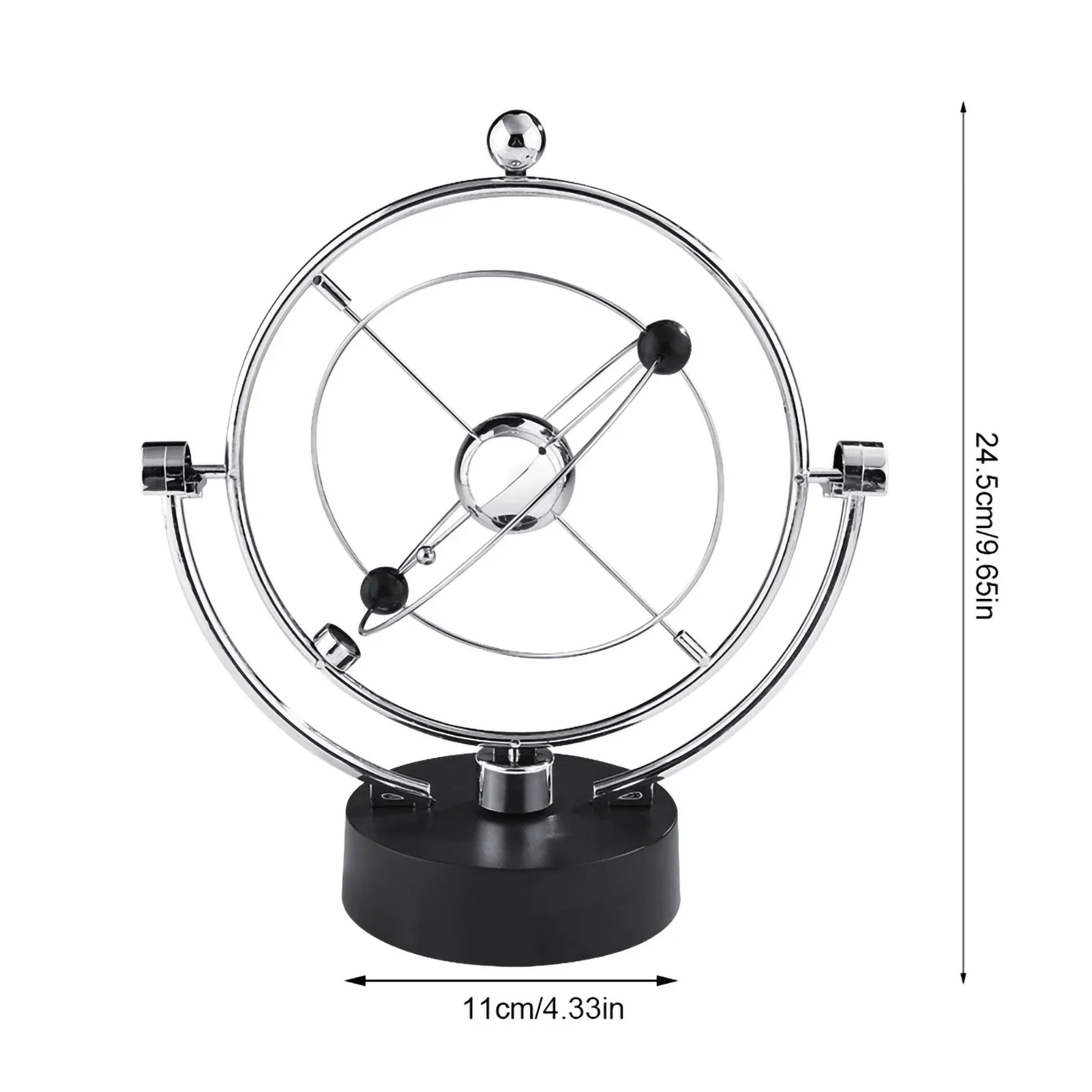 Rotation Perpetual Motion Newton Pendulum Balance Ball 24.5cm 9.65in 11cm 4.33in Physics Tumbler Home Desk Decorations Toy Gift The Home Essentials