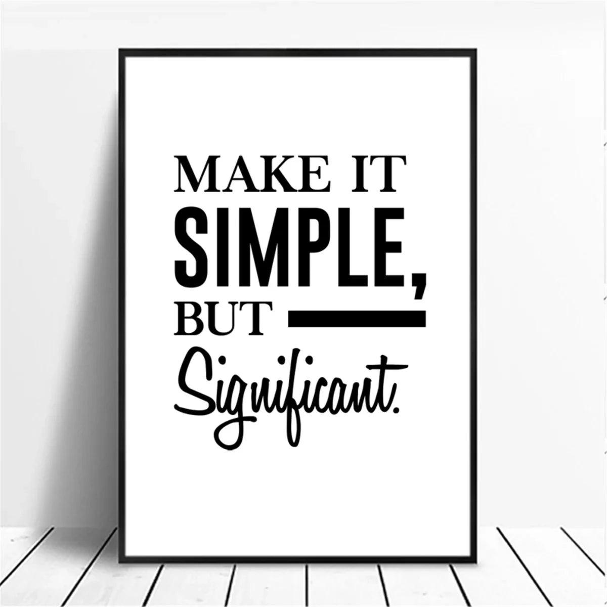 Canvas Painting Positive Energy Phrases Motivational Words Quote Poster Black and White Minimalist Wall Art Pictures Home Decor The Home Essentials