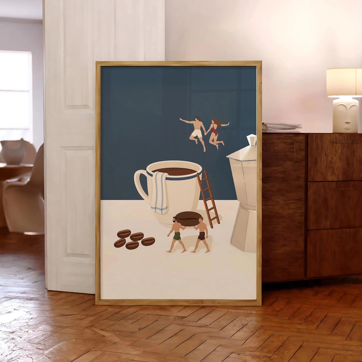 Coffee Diver Canvas Prints Kitchen Good Morning Coffee Wall Art Posters for Modern Living Room Home Decor Coffee Lovers Gifts The Home Essentials