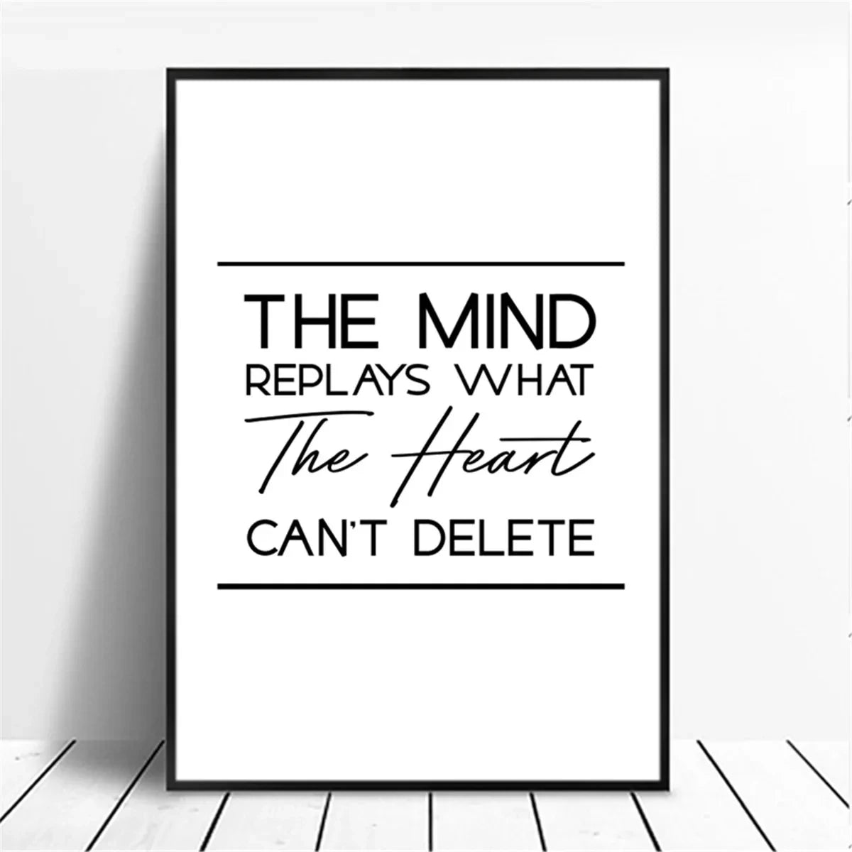 Canvas Painting Positive Energy Phrases Motivational Words Quote Poster Black and White Minimalist Wall Art Pictures Home Decor The Home Essentials