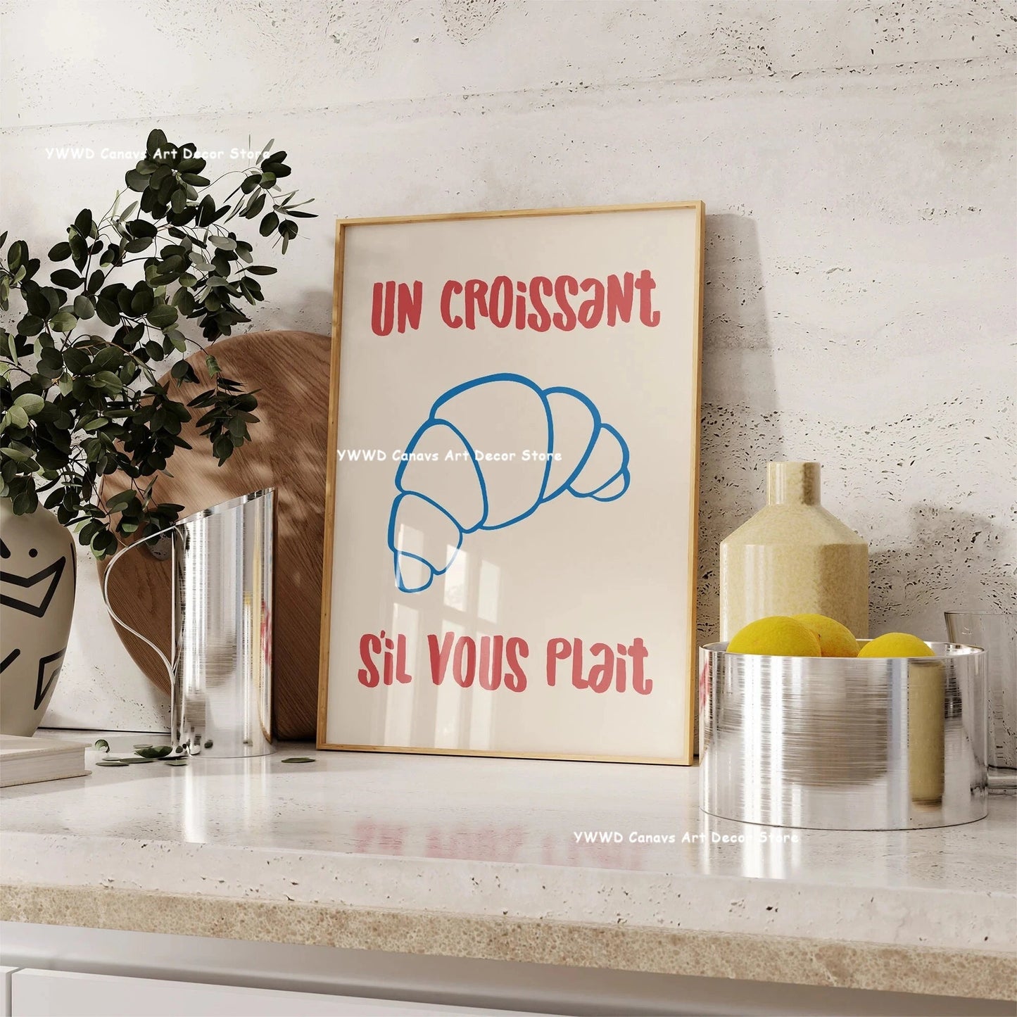 Bon Appetit Typesetting Kitchen Canvas Printing Moka Pot Espresso Art Poster for Modern Living Room Dining Room Home Decor Gift The Home Essentials