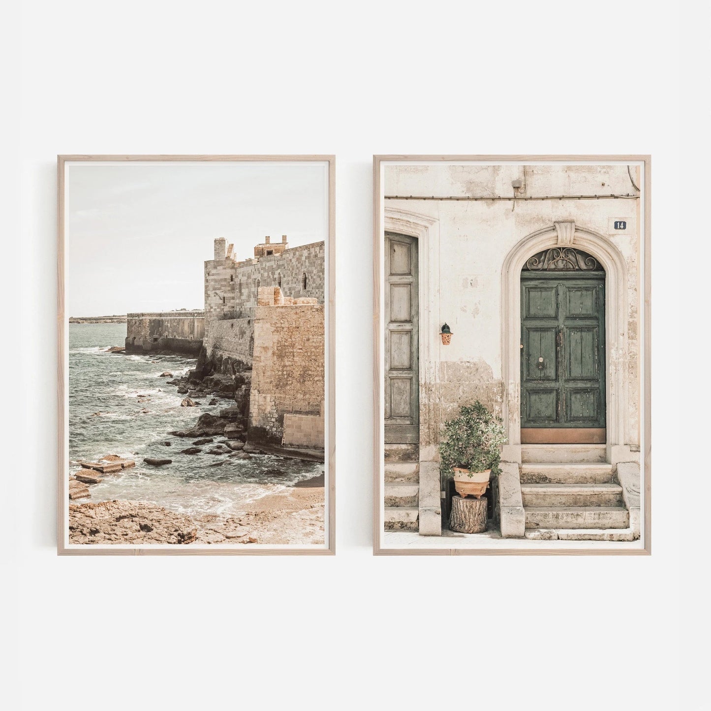 2pcs/set Neutral Olive Tree Shadow Vase Canvas Print Poster Retro Botanical Landscape Art Print Home Decor Art Poster Gifts The Home Essentials