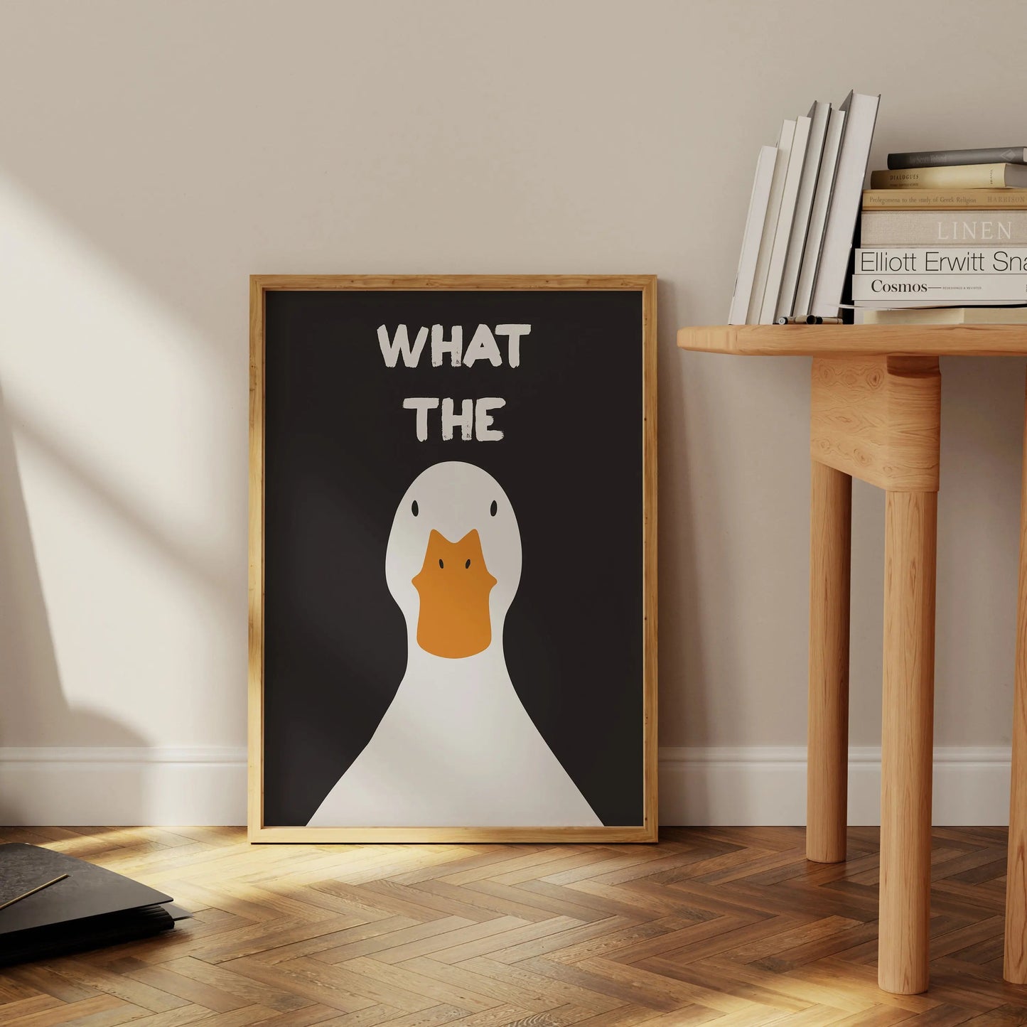 What the Duck Print Art Picture Funny Cute Animal Canvas Posters Modern Wall Painting for Bathroom Bedroom Dorm Decor The Home Essentials