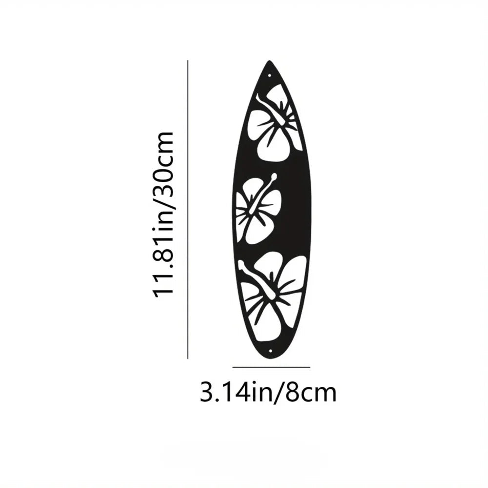 Decorative Leaves Metal Wall Art: Set of 2 for Home Wall Decor Black Metal Hanging Leaves Elegant Iron Art The Home Essentials