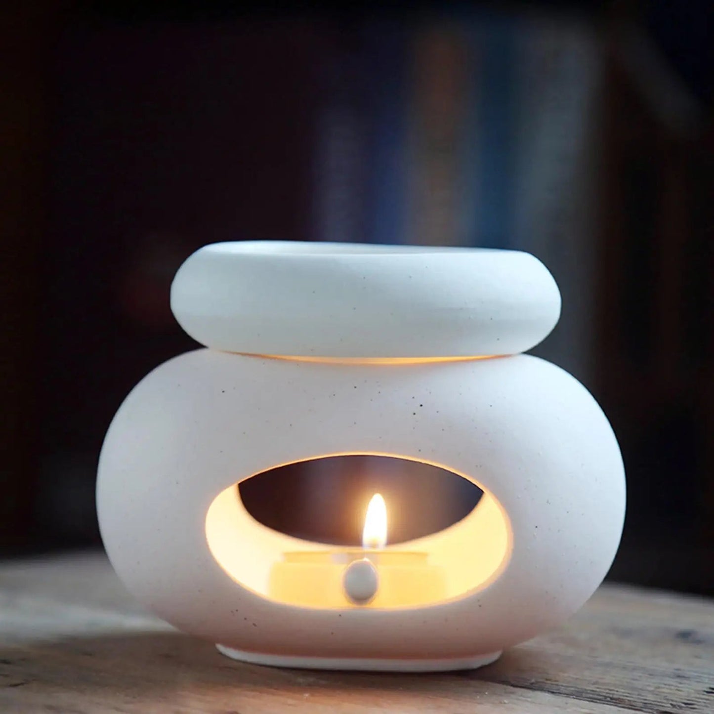 Home Decorative Aroma Burner Detachable Ceramic Oil Diffuser Candle Holder for Spa Yoga Bedroom The Home Essentials