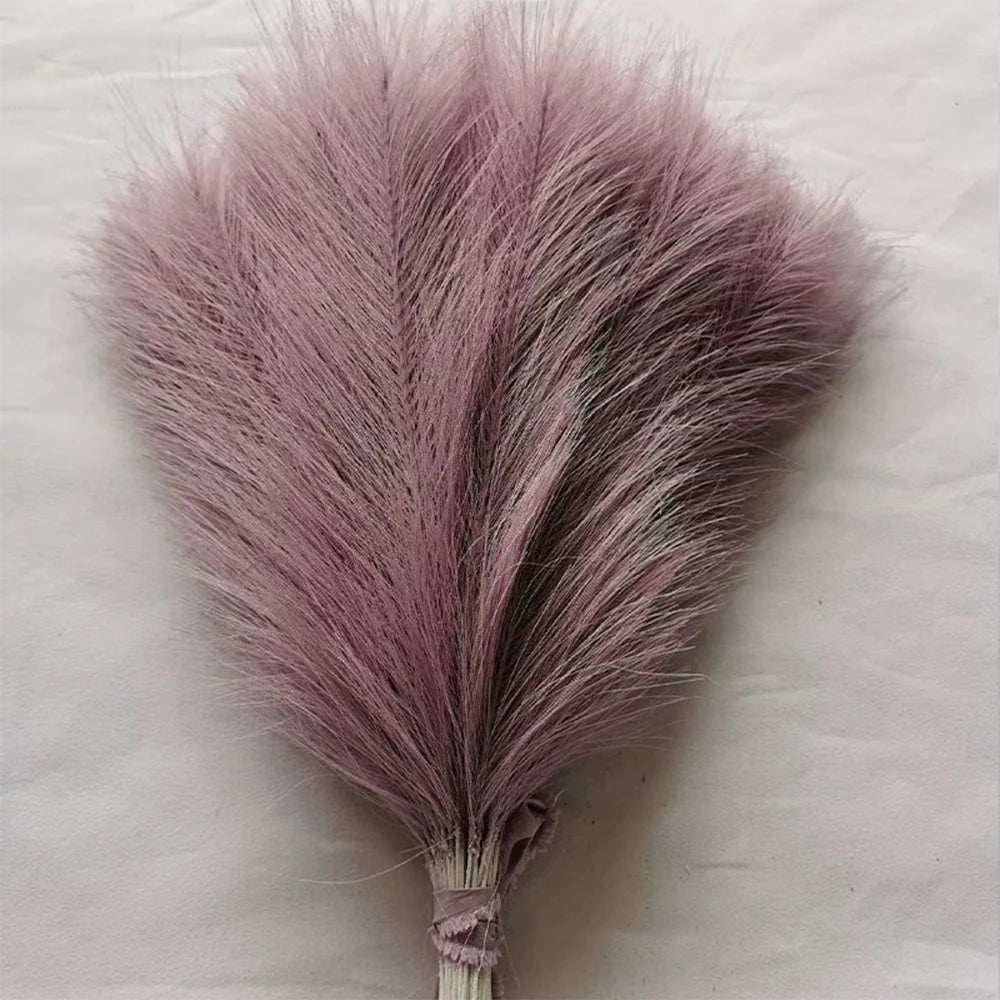 5/10/20PCS Fluffy Pampas Grass Boho Decor Artificial Flower Fake Plant Reed Simulated Party Wedding Home Decoration 42CM The Home Essentials