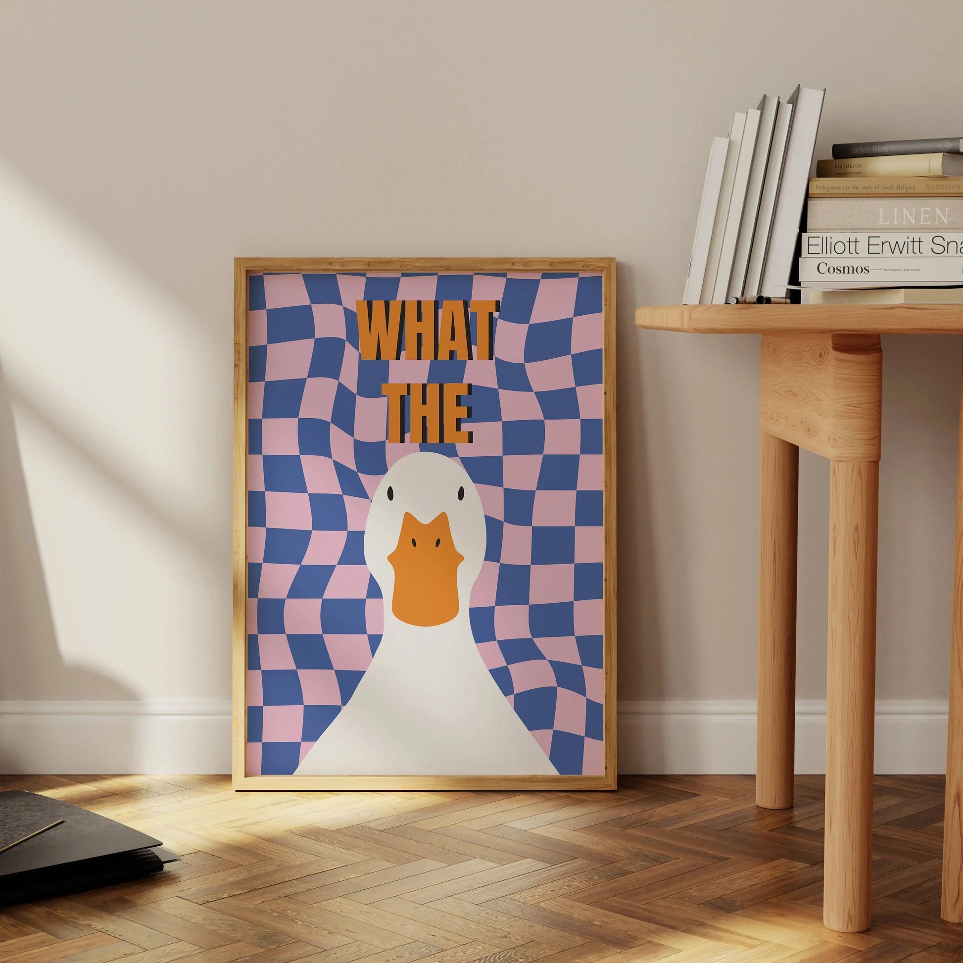 What the Duck Print Art Picture Funny Cute Animal Canvas Posters Modern Wall Painting for Bathroom Bedroom Dorm Decor The Home Essentials