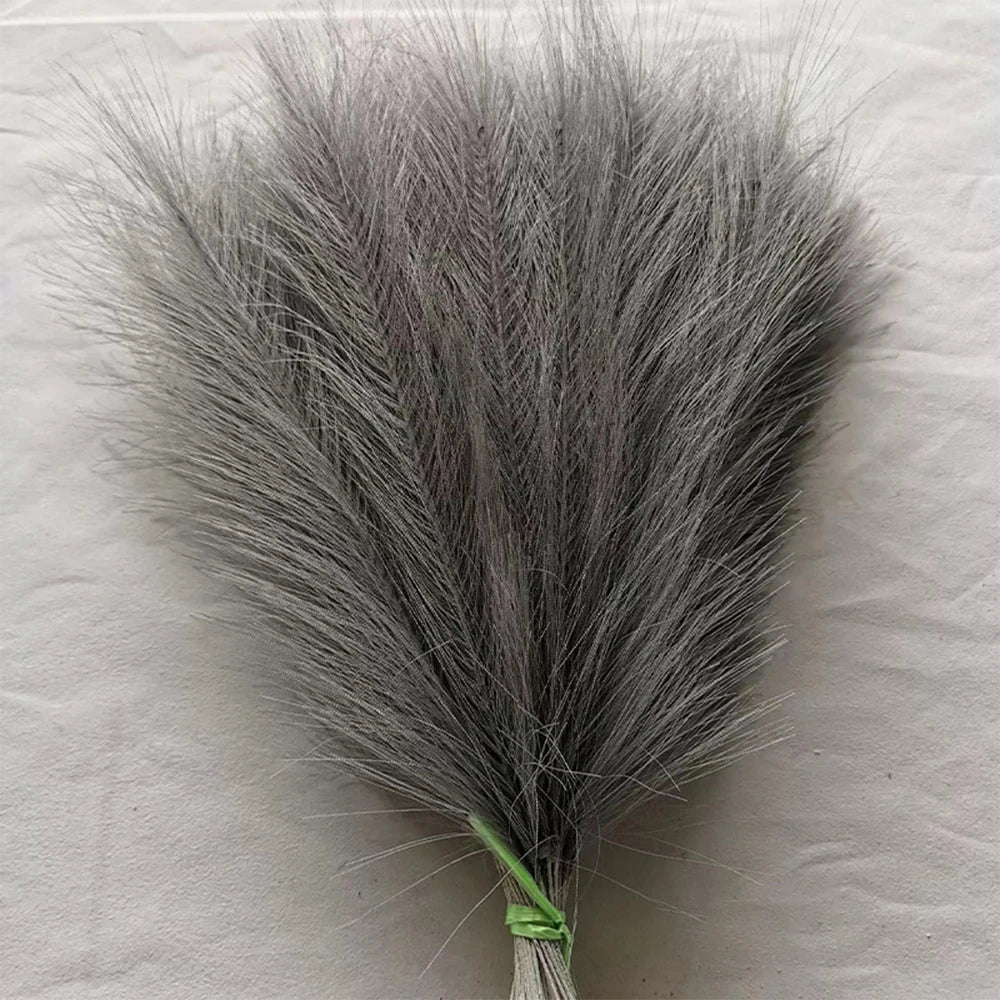5/10/20PCS Fluffy Pampas Grass Boho Decor Artificial Flower Fake Plant Reed Simulated Party Wedding Home Decoration 42CM The Home Essentials