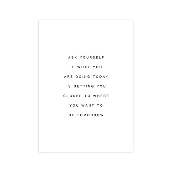 Nordic Motivational Quotes Text Posters Wall Art Pictures Print Letters Canvas Painting Office Home Living Room Decor The Home Essentials