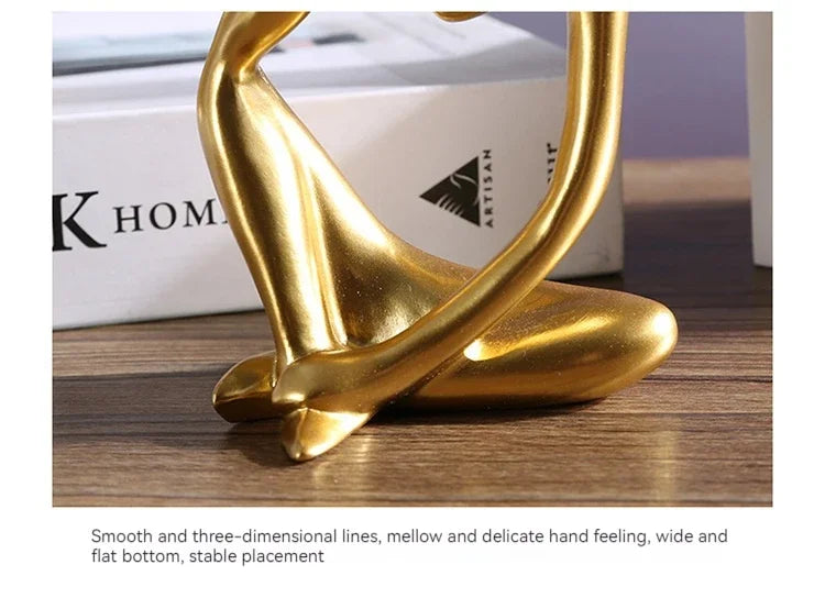 Sand Color The Thinker Abstract Statues Sculptures Yoga Figurine Nordic Living Room Home Decor Decoration Maison Desk Ornaments The Home Essentials