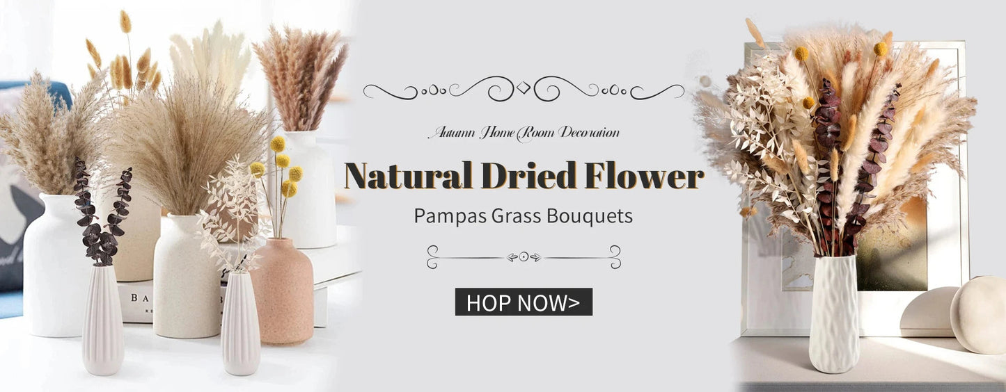 Pink White Dried Flowers Mariage Bouquet Centerpieces for Weddings Natural Pampas Grass Real Gypsophile Nordic Boho Home Decor The Home Essentials