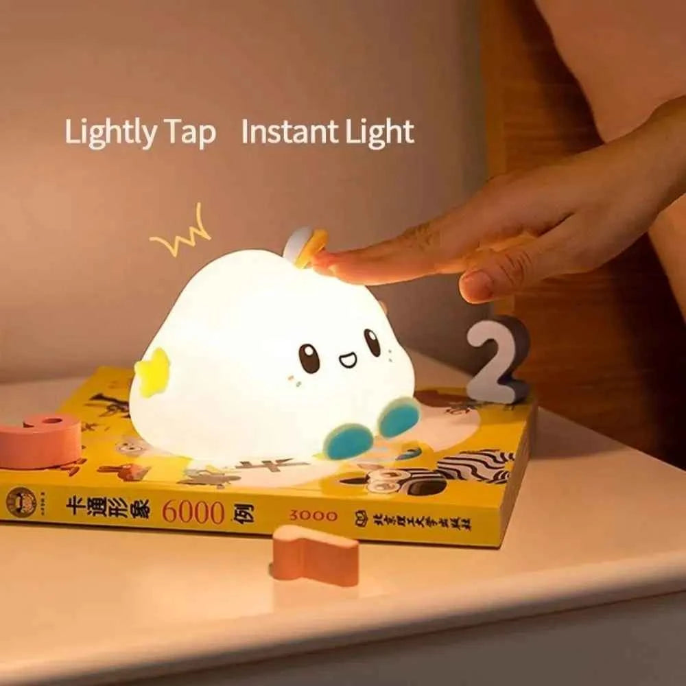 Cute Cloud Night Light Home Decoration Cartoon Creative Table Lamp Portable Mini Bedside Lamp Children Baby