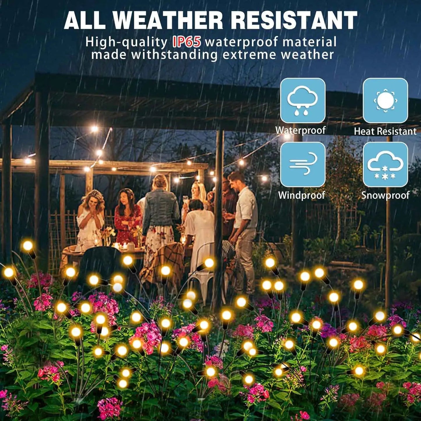 Garden Lights-New Upgraded Solar Powered Firefly Lights Outdoor Waterproof Vibran Garden Lights for Decorationi The Home Essentials