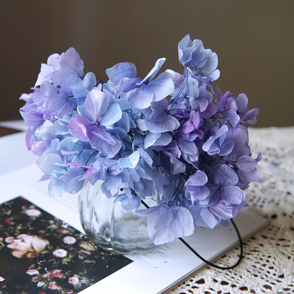 10g/pack Big Petals Macrophylla Hydrangea Preserved Hydrangea Office Decor Preserved Flowers Home Decoration Wedding Decoration
