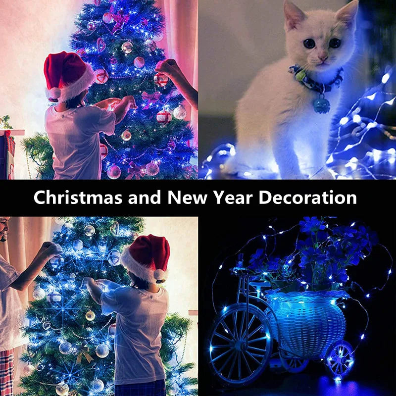 1/5/10pcs Fairy Lights String Button Battery Light Home Decor Living Bedroom Garden Christmas Wedding New Year Ornament Garland The Home Essentials