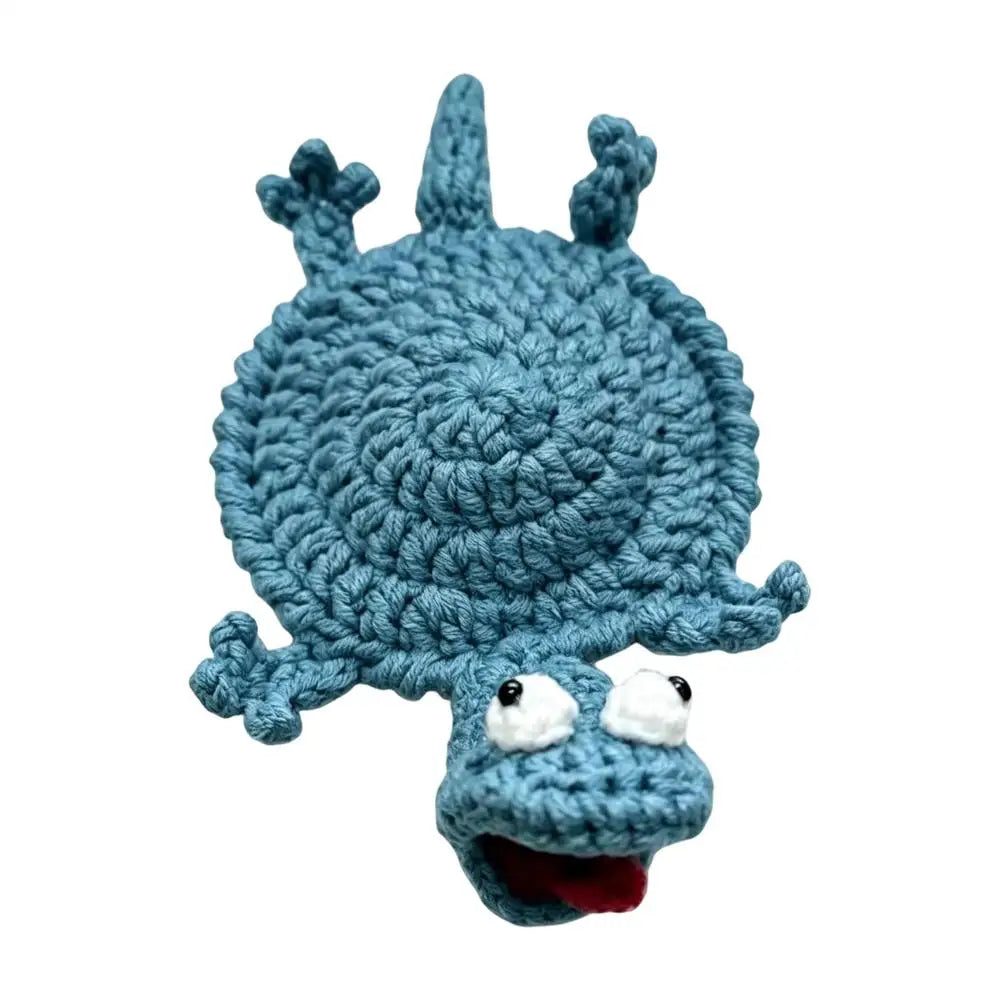 Crocheting Cup Coaster Animal-Themed Table Protection Ornament Funny Crochet Lizard Coaster for Bedroom Nightstand Birthday The Home Essentials