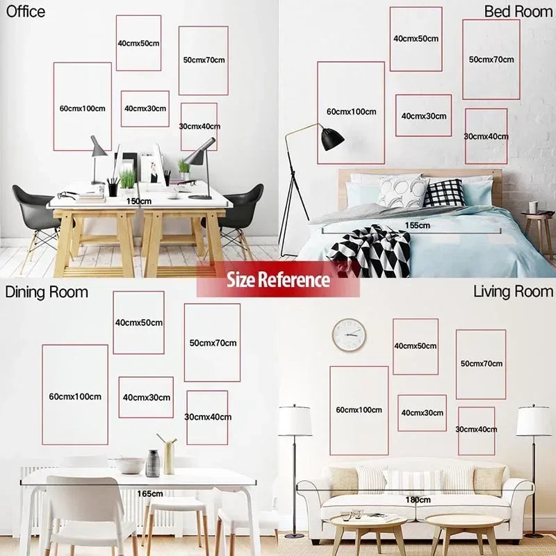 Modern Quotes Posters Retro Inspirational Words Canvas Print Calligraphy Wall Art Canvas Painting for Living Room Home Decor The Home Essentials