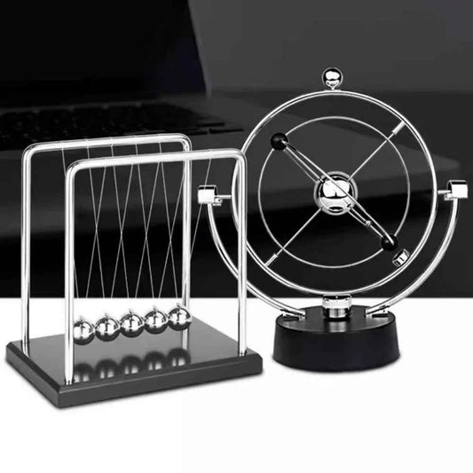 Rotation Perpetual Motion Newton Pendulum Balance Ball 24.5cm 9.65in 11cm 4.33in Physics Tumbler Home Desk Decorations Toy Gift