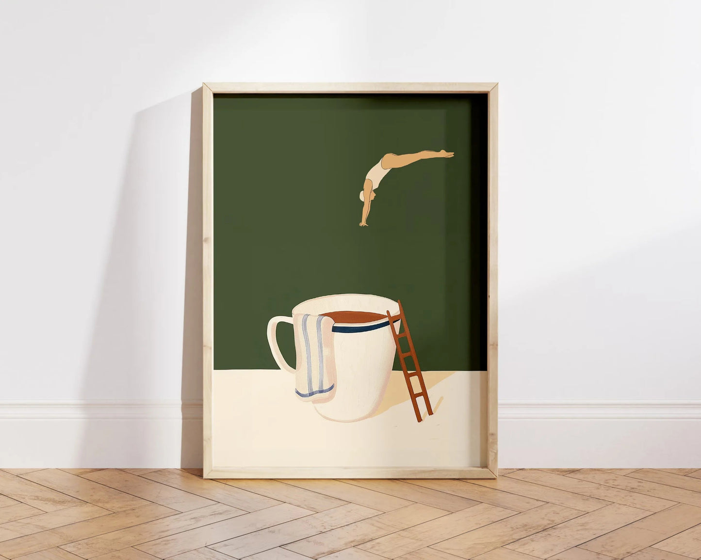 Coffee Diver Canvas Prints Kitchen Good Morning Coffee Wall Art Posters for Modern Living Room Home Decor Coffee Lovers Gifts The Home Essentials