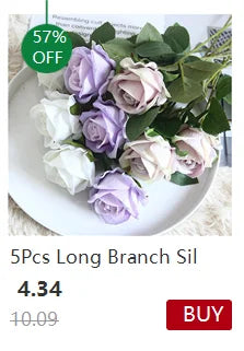 5/10/20PCS Fluffy Pampas Grass Boho Decor Artificial Flower Fake Plant Reed Simulated Party Wedding Home Decoration 42CM The Home Essentials