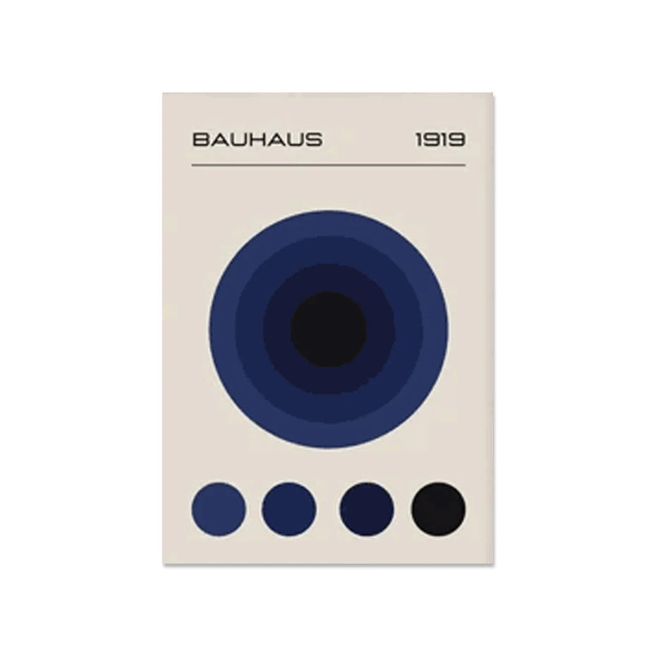 Mid Century Modern Bauhaus Abstract Geometric Posters Wall Art Canvas Painting Prints Pictures Gallery Living Room Interior Home The Home Essentials