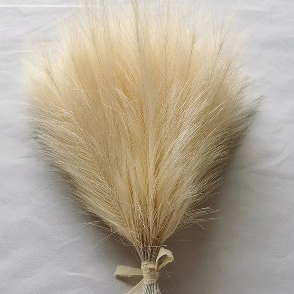 5/10/20PCS Fluffy Pampas Grass Boho Decor Artificial Flower Fake Plant Reed Simulated Party Wedding Home Decoration 42CM The Home Essentials