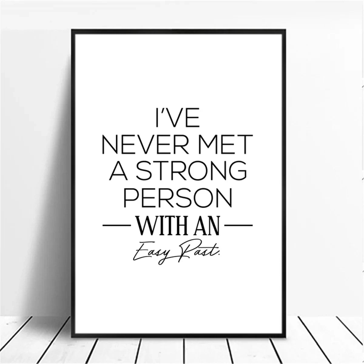 Canvas Painting Positive Energy Phrases Motivational Words Quote Poster Black and White Minimalist Wall Art Pictures Home Decor The Home Essentials