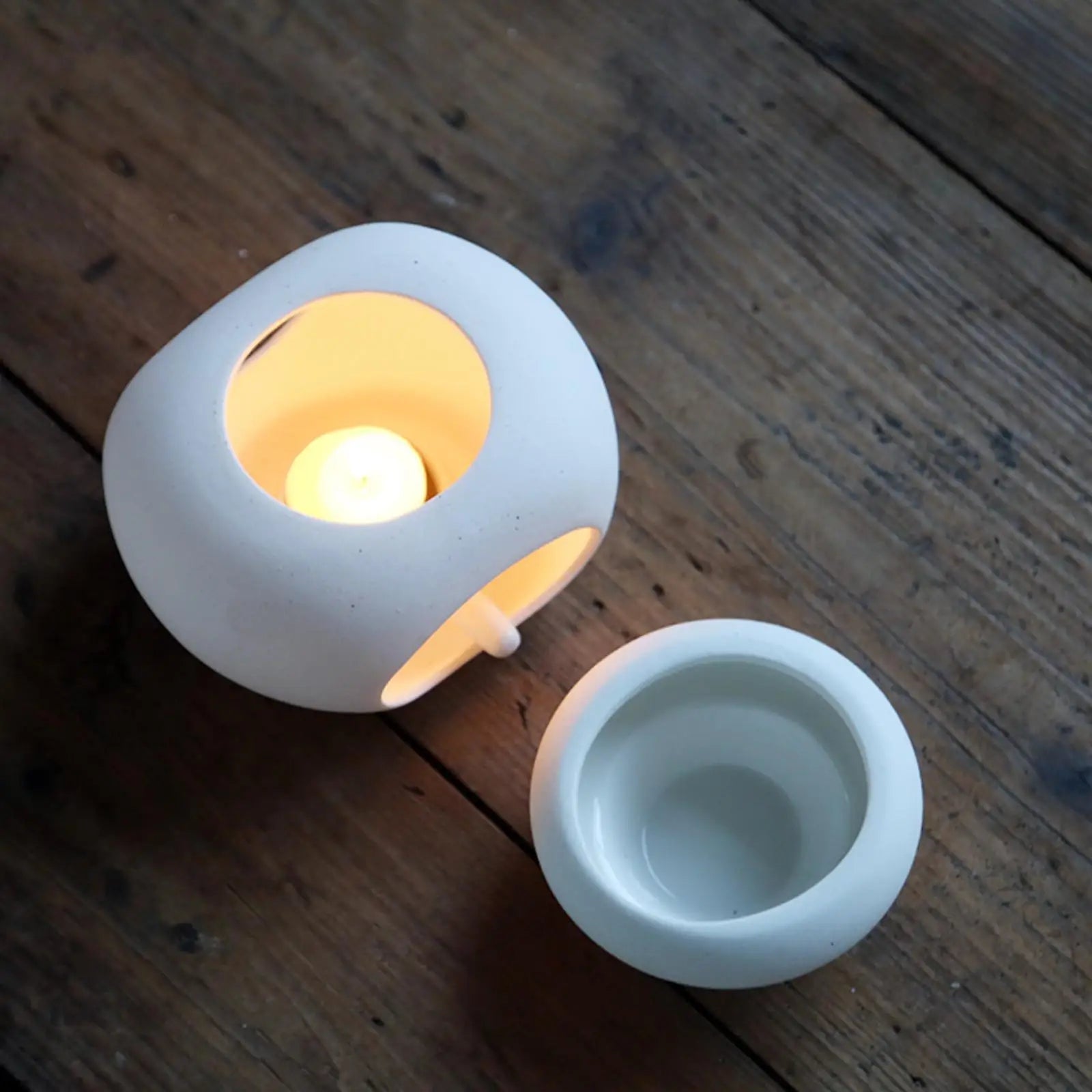 Home Decorative Aroma Burner Detachable Ceramic Oil Diffuser Candle Holder for Spa Yoga Bedroom The Home Essentials