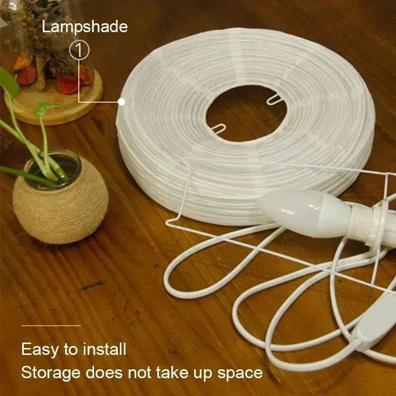 Japanese Lantern Led Table Lamp Living Room Bedroom Bedside Rice Paper Lights Study Homestay Art Creative Decor Table Lights