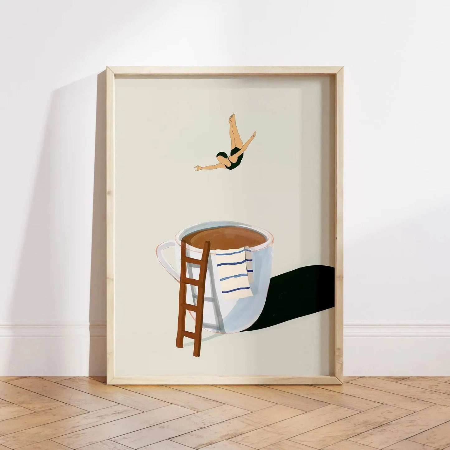 Coffee Diver Canvas Prints Kitchen Good Morning Coffee Wall Art Posters for Modern Living Room Home Decor Coffee Lovers Gifts The Home Essentials