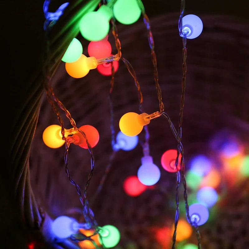 10M USB/Battery Power Ball LED String Lights Garland Lights  Outdoor  Lamp Wedding Garden Fairy Lights Christmas Decoration The Home Essentials