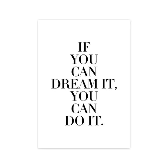 Nordic Motivational Quotes Text Posters Wall Art Pictures Print Letters Canvas Painting Office Home Living Room Decor The Home Essentials