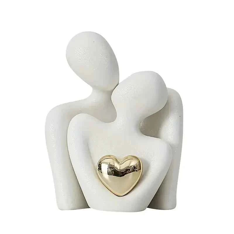 1Pc Romantic Love Embrace Statue Ornament Couple Set Bedroom Interior Decoration Valentine's Day Gift
